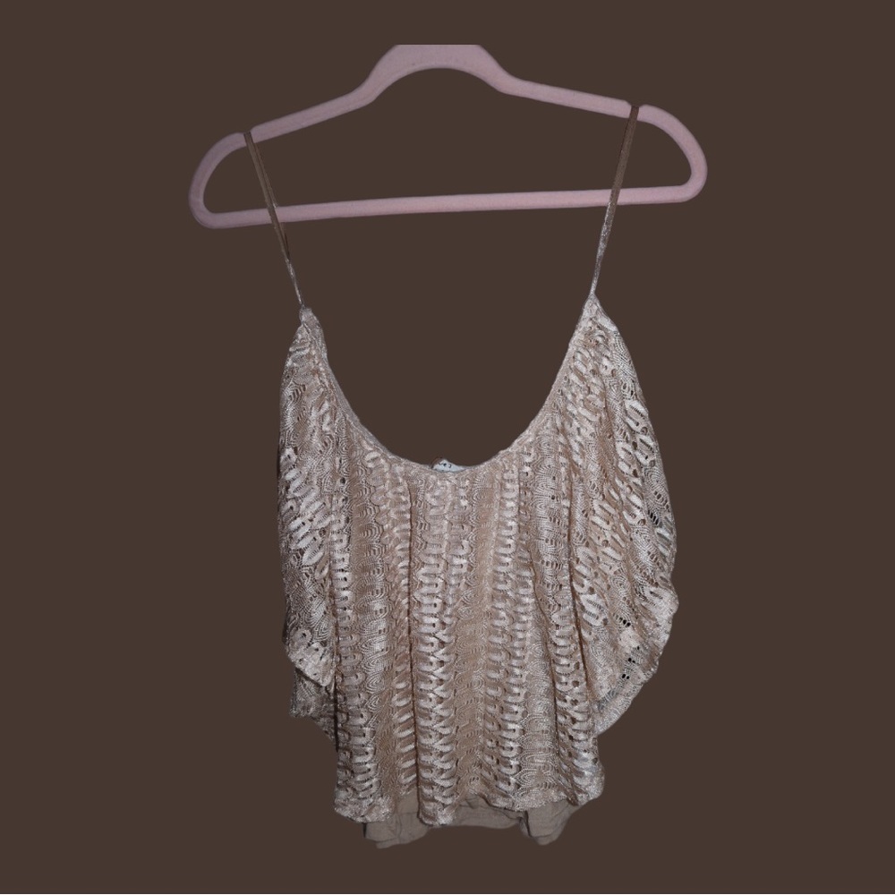 Love J Off Shoulder Ruffle Trim Crop Top
